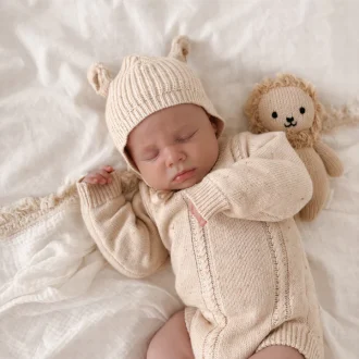 Ziggy Lou | Heirloom Romper, Biscotti Fleck