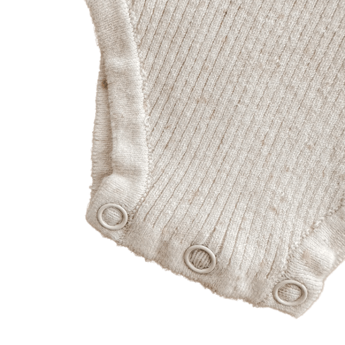 Ziggy Lou | Ribbed Bodysuit, Biscotti Fleck - Image 2