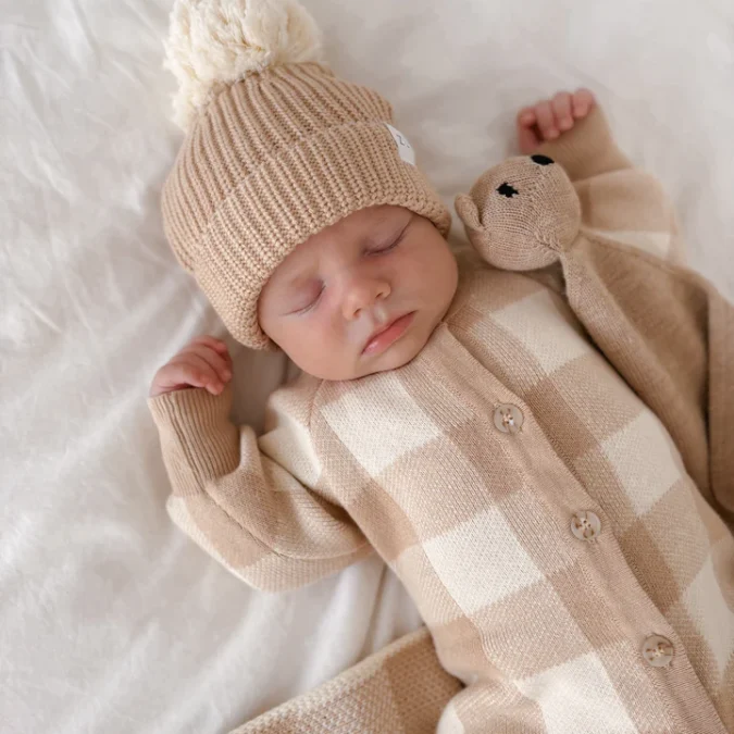 Ziggy Lou | Classic Knit Romper, Gingham - Image 2