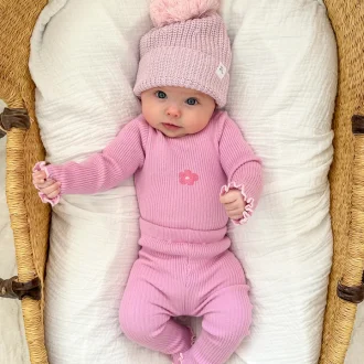 Ziggy Lou | Ribbed Bodysuit, Lila