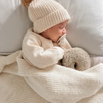 Ziggy Lou | Knitted Blanket, Honey