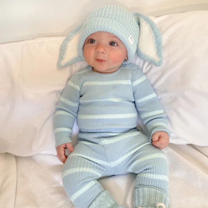 Ziggy Lou | Ribbed Leggings, Blu - Image 2