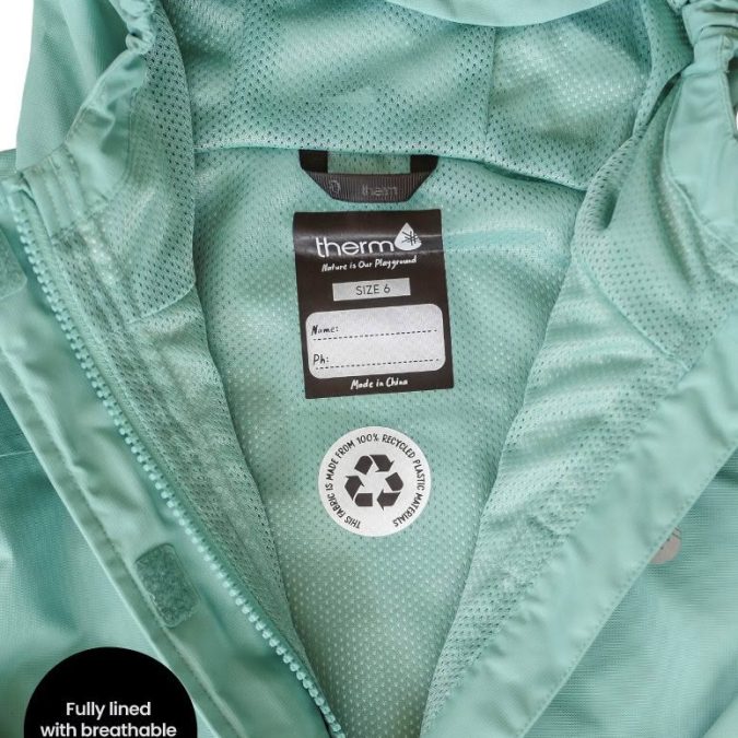 Therm | SplashMagic Rainshell, Seafoam (Insect Explorer) - Image 5