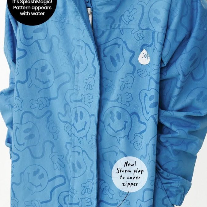 Therm | SplashMagic Rainshell, Tide Blue (Smiley) - Image 4
