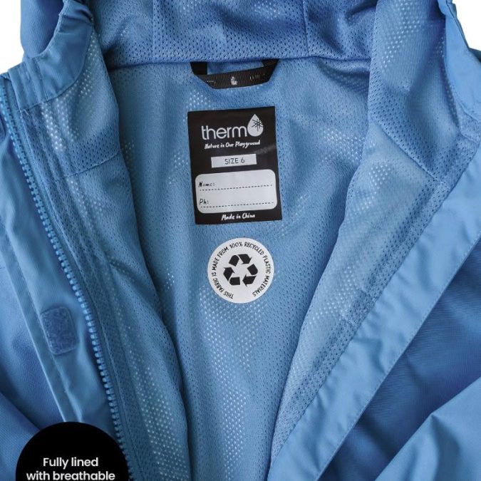 Therm | SplashMagic Rainshell, Tide Blue (Smiley) - Image 5