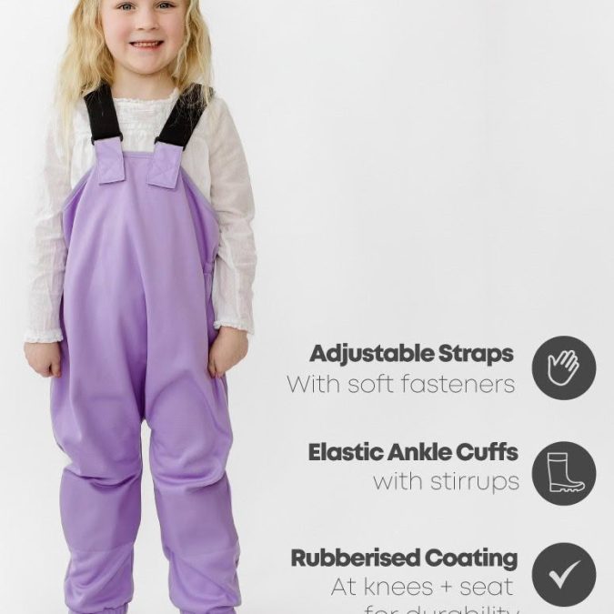 Therm | All-Weather Overalls, Periwinkle - Image 4