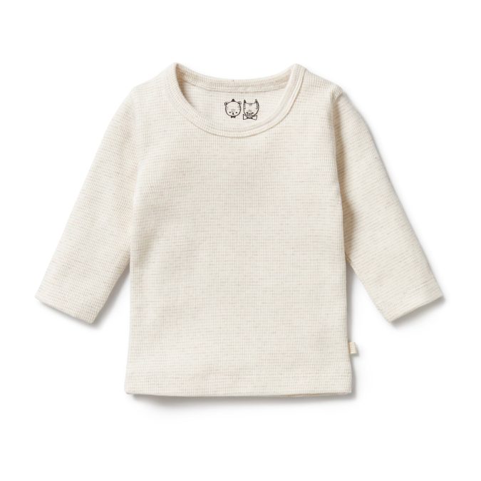 Wilson & Frenchy | Rib Long Sleeved Top, Oatmeal