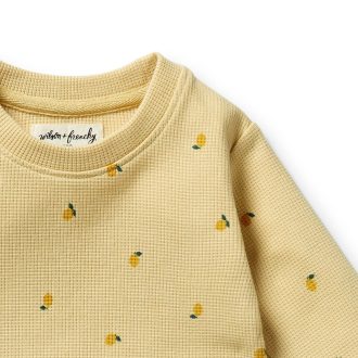 Wilson & Frenchy | Waffle Pants and Top Set, Little Lemon