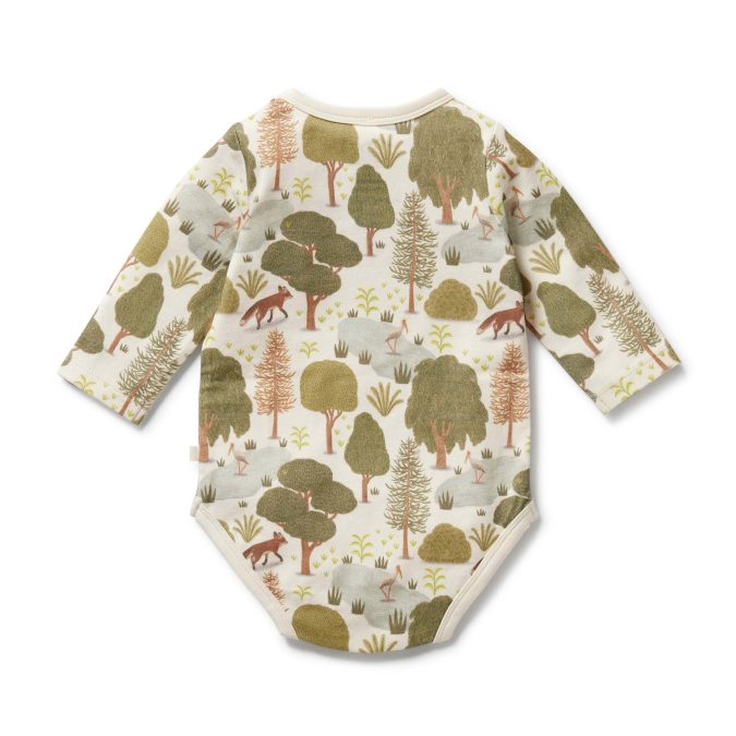 Wilson & Frenchy | Long Sleeve Bodysuit, Little Trees - Image 4