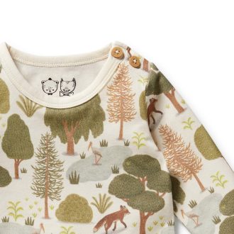 Wilson & Frenchy | Long Sleeve Bodysuit, Little Trees