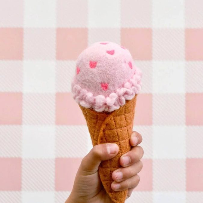 Tara Treasures | Felt Play Food, Ice Cream Set - Image 4
