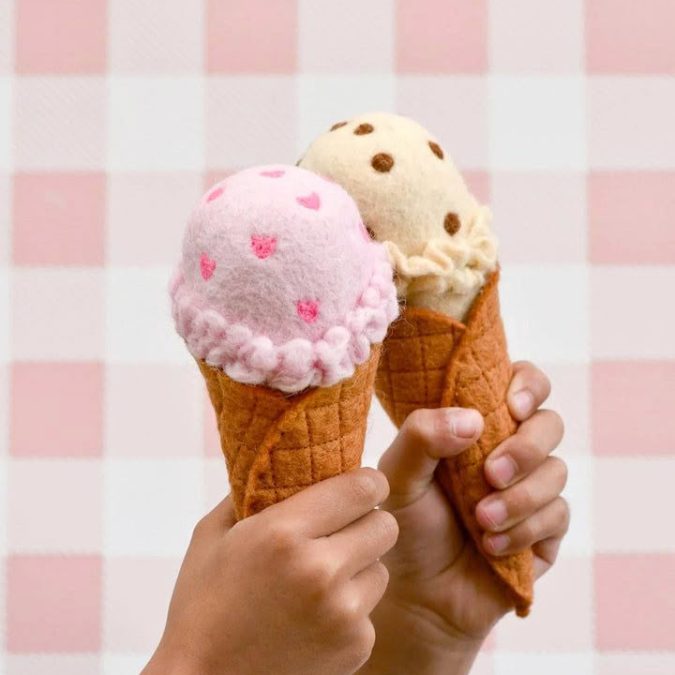 Felt Ice cream set