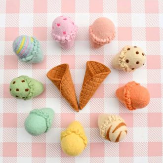 Felt ice cream set