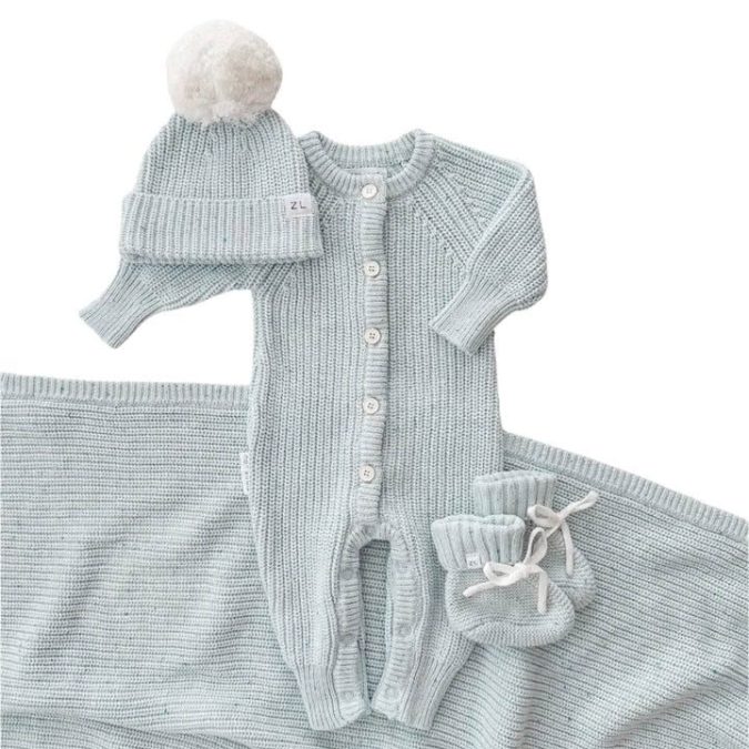 Aero Fleck blue Romper