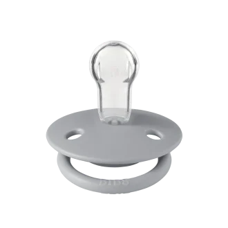 BIBS | De Lux Pacifier (Duo Pack) - Cloud/Steel Blue, One Size