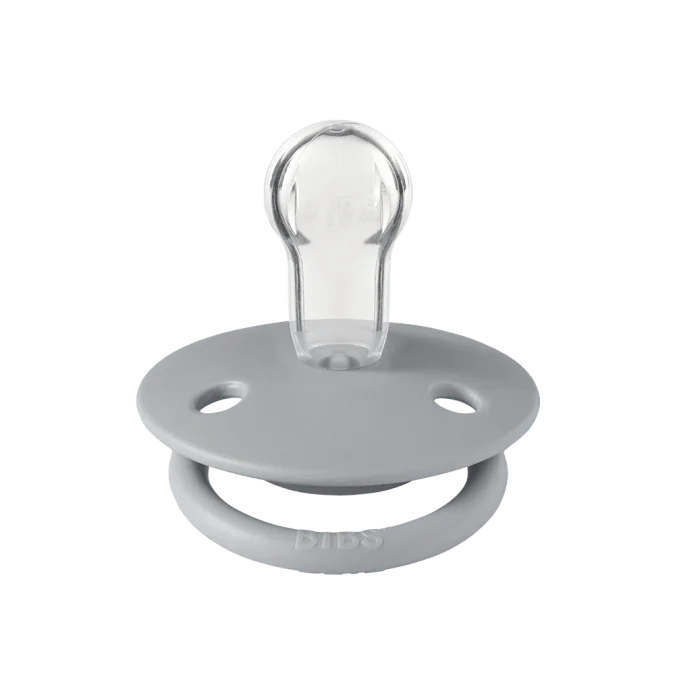 BIBS | De Lux Pacifier (Duo Pack) - Cloud/Steel Blue, One Size - Image 2