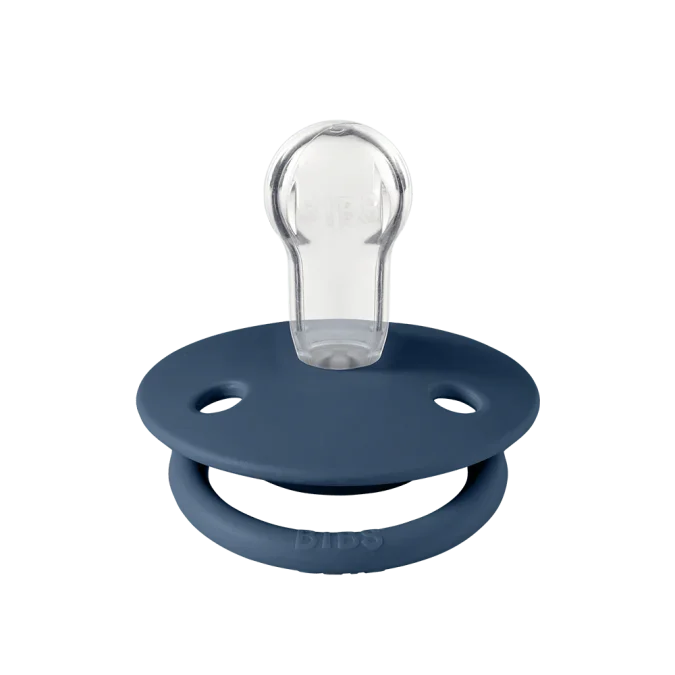 BIBS | De Lux Pacifier (Duo Pack) - Cloud/Steel Blue, One Size - Image 3