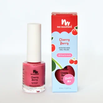No Nasties | Kids Scented Nail Polish, Cherry Berry