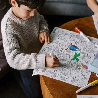 HeyDoodle | Reusable Colouring Mat, Wild of Aotearoa (Large)