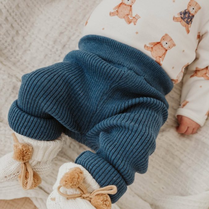 Confetti Kidz | Ribbed Leggings, Navy