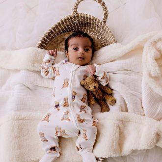 Confetti Kidz | Bamboo Zipsuit, Mr Ted