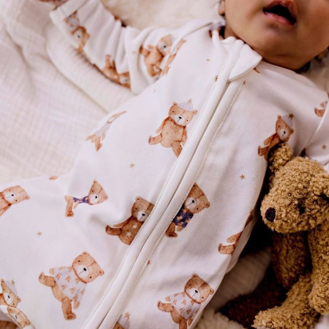 Confetti Kidz | Bamboo Zipsuit, Mr Ted - Image 3