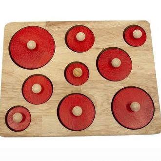 Qtoys | Montessori Different Size Circle Puzzle