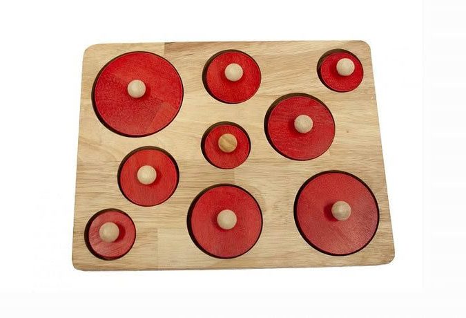 Qtoys | Montessori Different Size Circle Puzzle