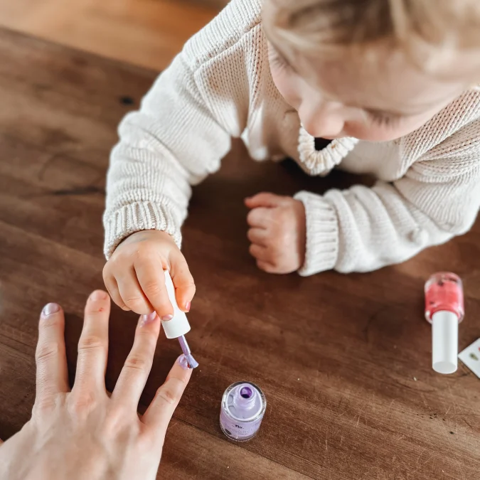 grape purple kids nail polish