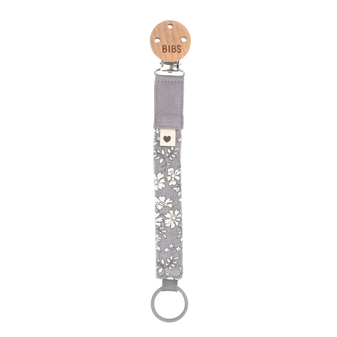 BIBS | Pacifier Liberty Clip, Capel & Fossil Grey