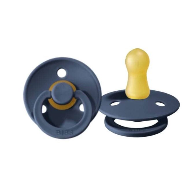 BIBS | Colour Pacifier (Duo Pack) - Steel Blue, Size 2 - Image 3