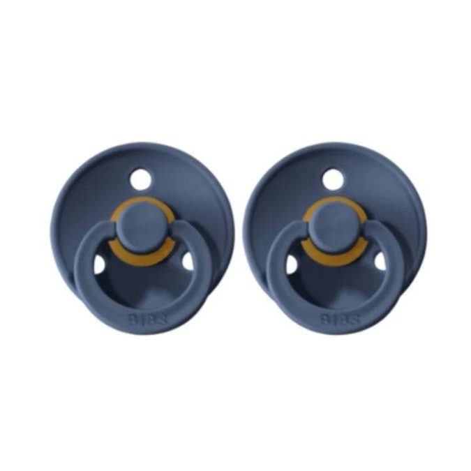 BIBS | Colour Pacifier (Duo Pack) - Steel Blue, Size 2 - Image 4