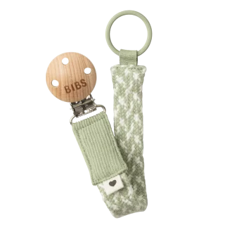 BIBS | Pacifier Clip, Sage & Ivory