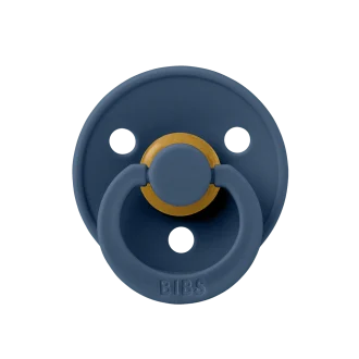 BIBS | Colour Pacifier (Duo Pack) - Steel Blue, Size 2