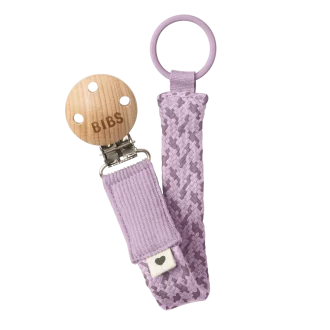 BIBS | Pacifier Clip, Violet Sky & Mauve