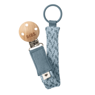 BIBS | Pacifier Clip, Petrol & Baby Blue