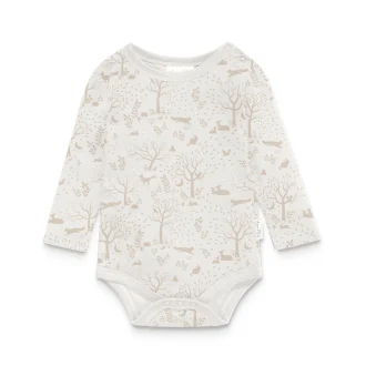 Aster & Oak | Long Sleeve Bodysuit, Woodland Ditsy