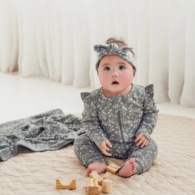 Aster & Oak | Baby Onesie, Mia Floral - Image 5