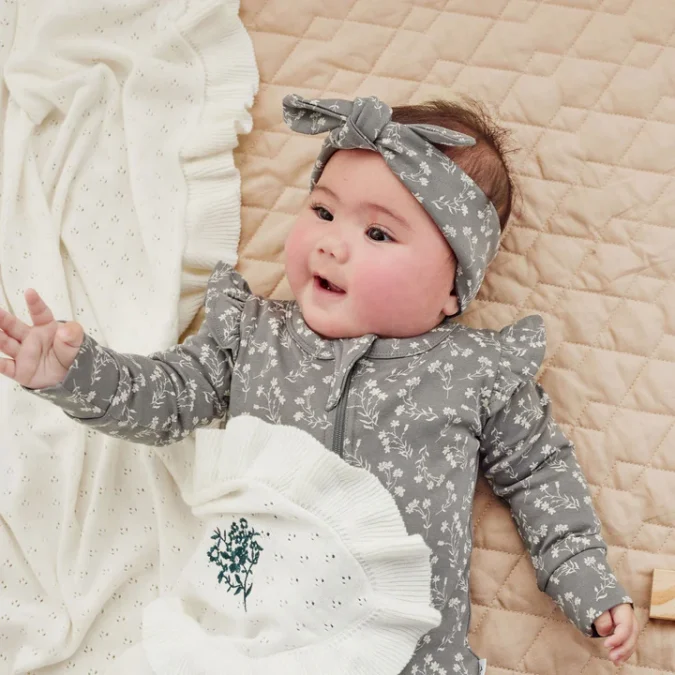 Aster & Oak | Baby Onesie, Mia Floral - Image 4