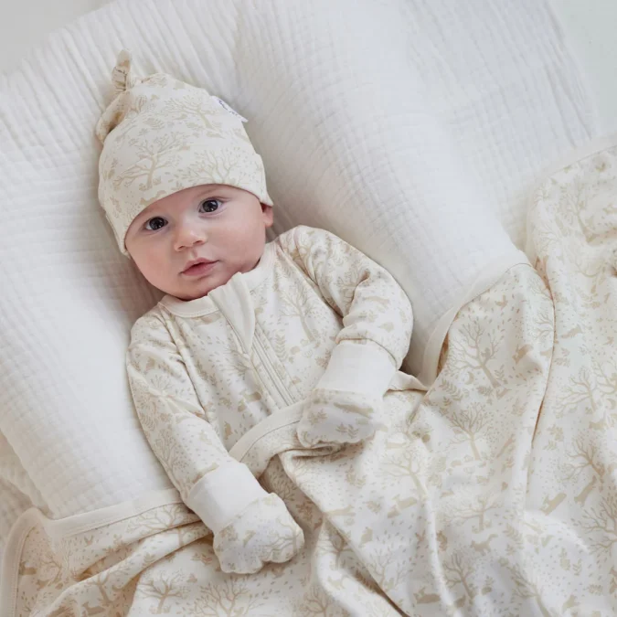 Aster & Oak | Baby Onesie, Woodland Ditsy - Image 6