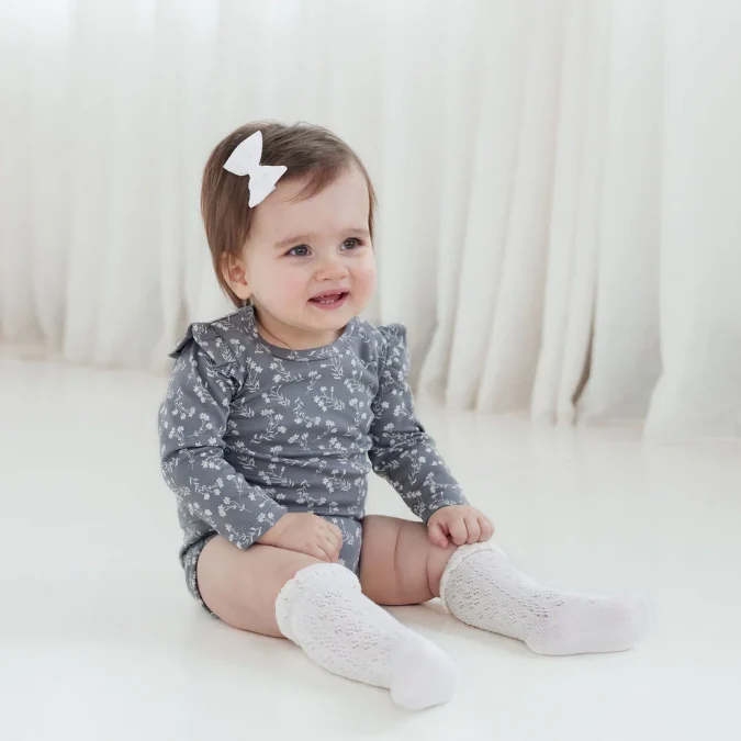 Aster & Oak | Long Sleeve Bodysuit, Mia Floral - Image 2