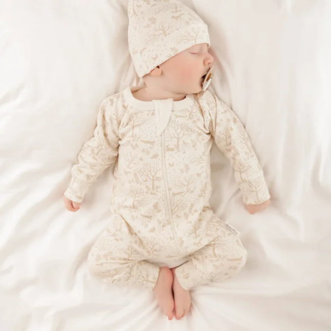 Aster & Oak | Baby Onesie, Woodland Ditsy - Image 4