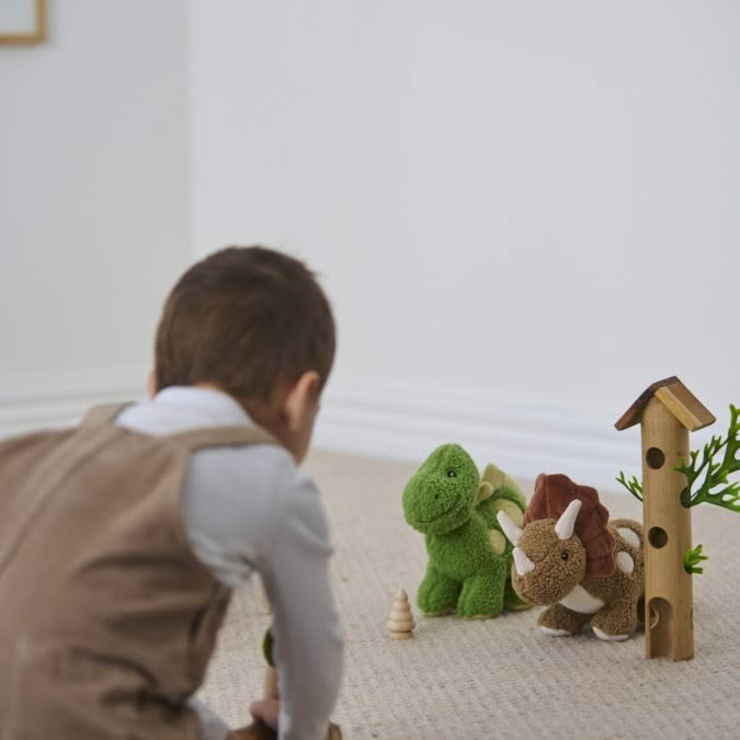 Nana Huchy | Baby Thomas the Triceratops, Brown - Image 4