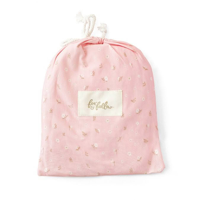 Fox & Fallow | Organic Cot Sheet, Dusty Roses