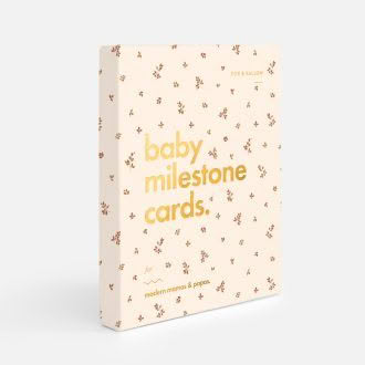 Fox & Fallow | Baby Milestone Cards, Broderie