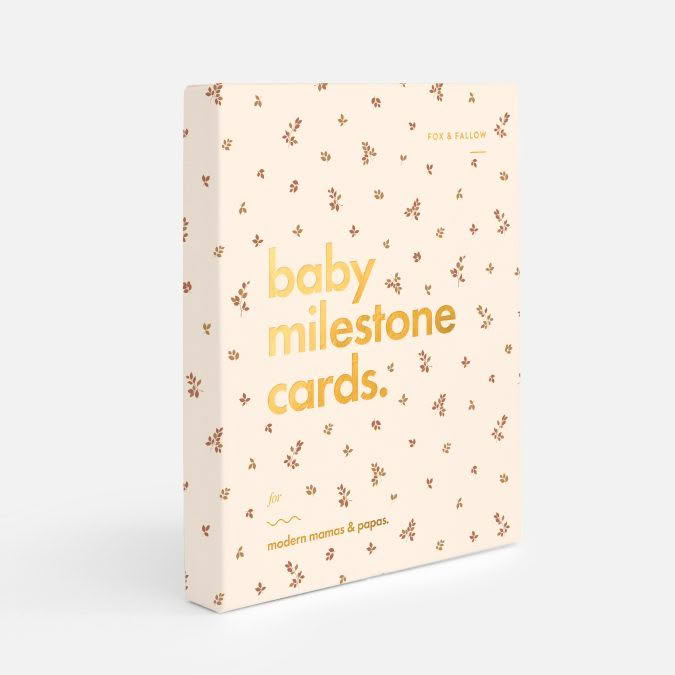 Fox & Fallow | Baby Milestone Cards, Broderie