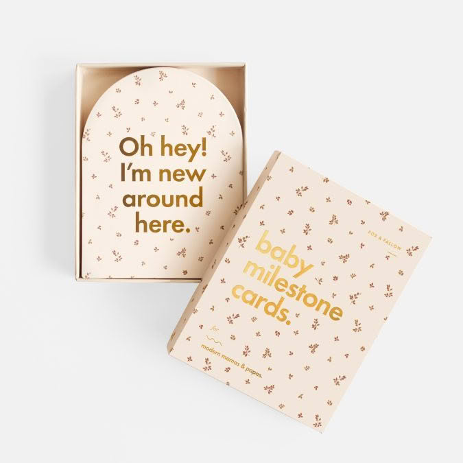 Fox & Fallow | Baby Milestone Cards, Broderie - Image 5