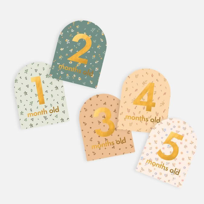 Fox & Fallow | Baby Milestone Cards, Broderie - Image 8
