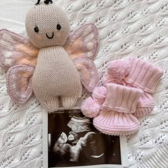 Little B's Nursery | Baby Booties, Candy Pink