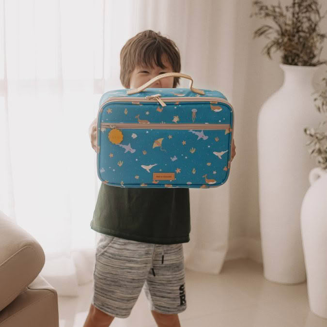 Fox & Fallow | Lunch Bag, Ocean Marine (Large) - Image 6